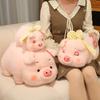 Soft Stuffed Animal Pig 20/30/40/60cm Cute Pink Pig Plush Toy Cartoon Bow Pig Plush Doll Throw Pillow Kids Girls Birthda