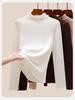 Women's Slim-Fit Half-High Collar Fleece Top for Fall/Winter 2025