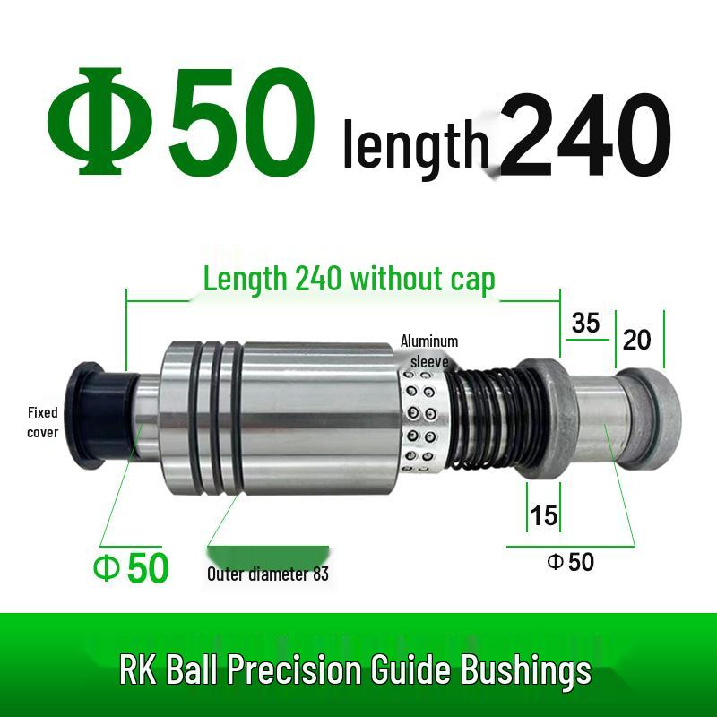 Replacement Disc Mill Mold Accessories - Cross Roller Rolling Rubber Sleeve & Outer Guide Post Bushing Set