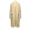 Unused FIKA Long Sleeve Knit Long Cardigan M Ivory Women Used