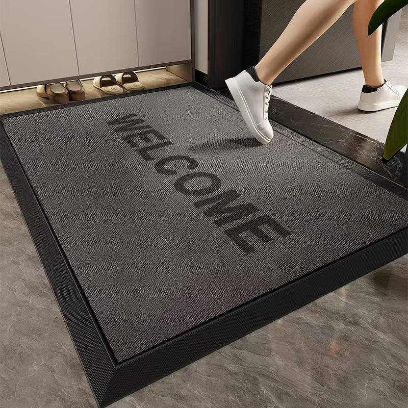 Large 3D Textured Laser Engraved Non-Slip Door Mat