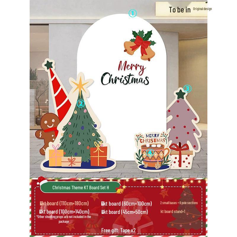 Праздничная рождественская композиция: Декор мероприятия в торговом центре с использованием шарового искусства и задника