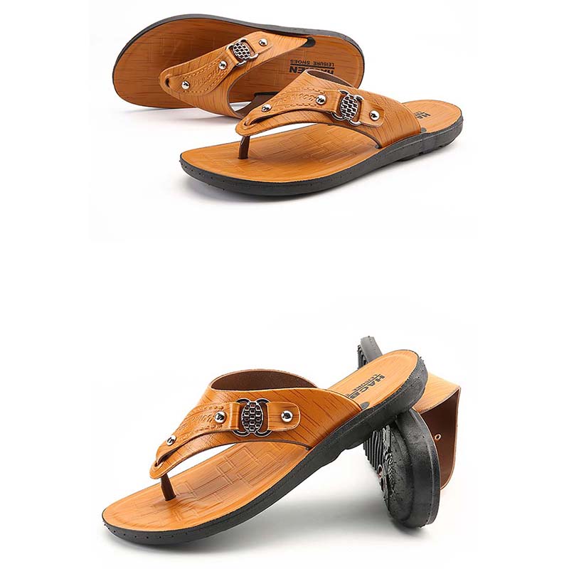 Summer Flip Flops Men's Shoes Men's Flip-flop Sandals Men's Sandals Flip-flops Beach Shoes Men's Non-slip Slippers Massage Sandals