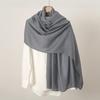 Autumn/Winter Trendy Solid Color Linen Women's Scarf – Southeast Asia Popular Cotton & Linen Feel Long Scarf