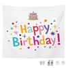 Birthday Tapestry 100cm*70cm Birthday Decoration Birthday Photo Poster Wall Decor Wall Hanging Decorative Cloth Cute Happy Birthday Party Boys