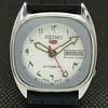 CLASSIC SEIKO 5 AUTOMATIC MENS 6309A JAPAN ARABIC WHITE DIAL WATCH a417096-2
