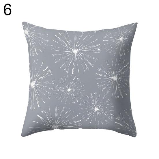 Серый квадратный плед с геометрическим рисунком, защитный чехол, чехол для подушки, постельные принадлежности