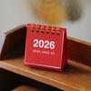 2 шт. Мини настольный календарь Окт. 2025-дек.. 2026 14-месячный планер Настольный Маленький Настольный Перекидной Календарь на двойной спирали для дома и офиса
