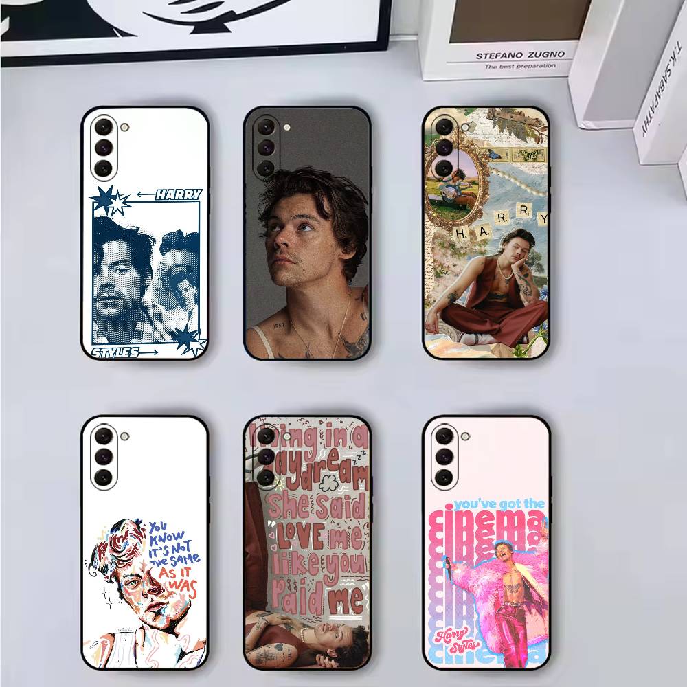 H-HaRRy Music S-Styles Чехол для телефона Черный Силиконовый Мягкий Для Samsung Galaxy A73,A72,A71,A70,A53,A52,A51