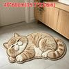 Special-shaped Cat Floor Mat Absorbent Animal Door Mat Cute Cat Shaped Rug  Bedroom Decor