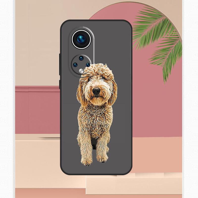 Cartoon Poodle Dog Case For Honor Magic 7 Lite 5 6 8 Pro Honor 400 200 X9c X9b X9a X8b X8a X8c 50 70 90 Cover