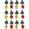 12pcs/Pack Mini Small Bell Man Colour Light Bulb Christmas Ornament Pendant Funny Gifts Accessories