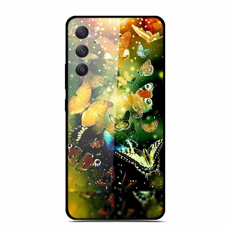 Чехол для телефона Samsung A35 5G - Персонализированный Цветной Закаленный Стеклянный, Противоударный.