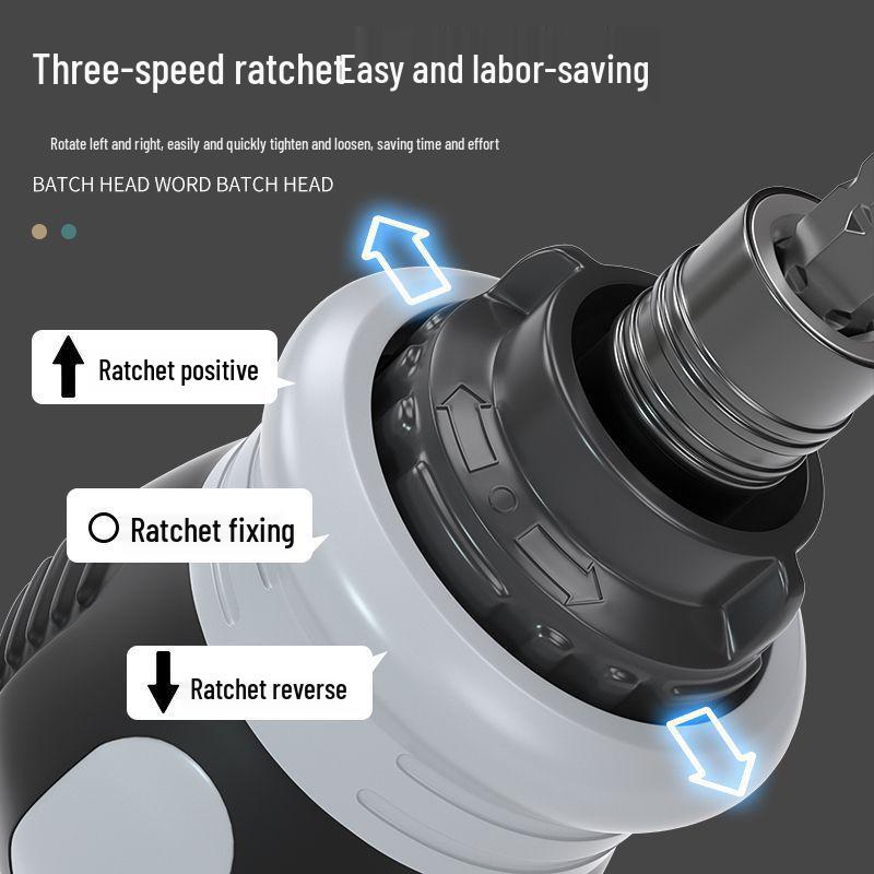 Компактная двусторонняя короткая трещоточная отвертка с битами Phillips и шлиц - телескопическая, экономящая усилия, функция прямого/обратного хода
