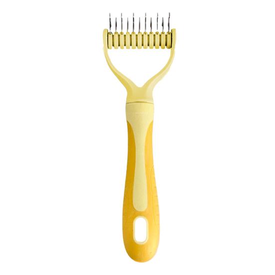 Щетка для вычесывания шерсти для собак с длинной шерстью, кошек, грабли для удаления подшерстка, для распутывания спутанной шерсти и колтунов, принадлежности для ухода за домашними животными