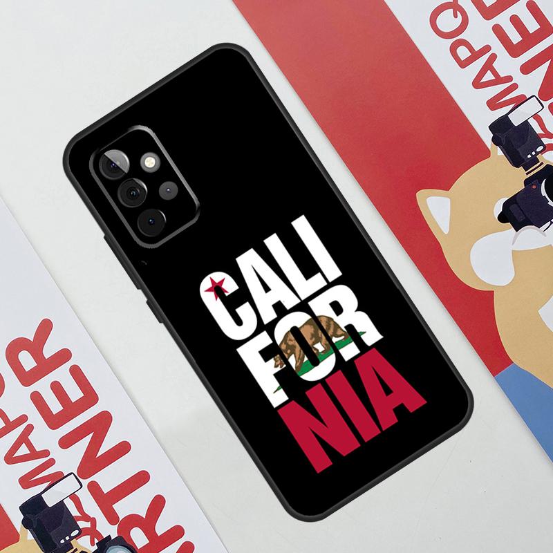 California Flag Case For Samsung Galaxy A34 A54 A14 A56 A36 A16 A06 A13 A53 A12 A22 A32 A52 A35 A17 A15 A55