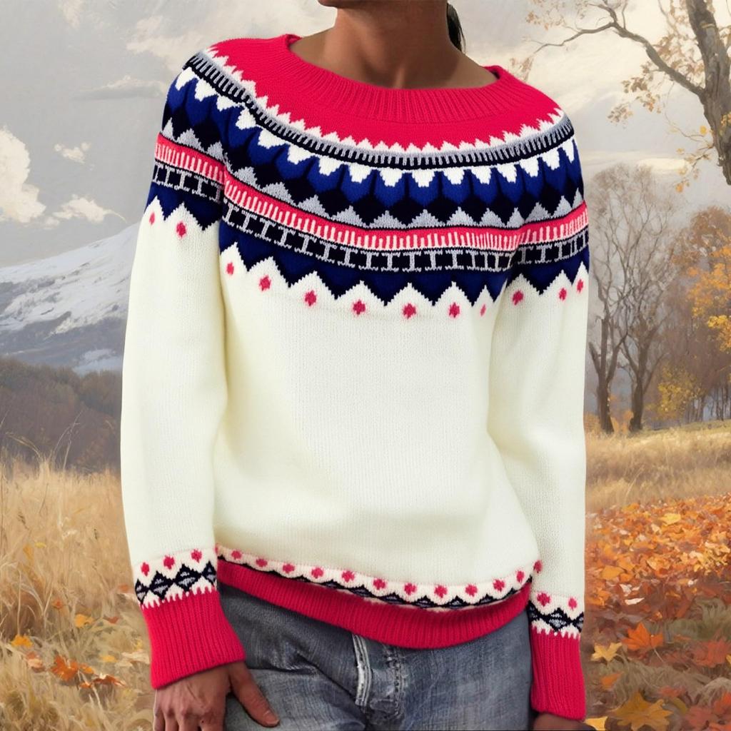 Женский модный свитер, круглый вырез, свободный пуловер, трикотажный свитер с длинными рукавами