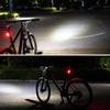 Rechargeable High-Beam Bike Light Set: Front Flashlight & Rear Taillight for Night Cycling