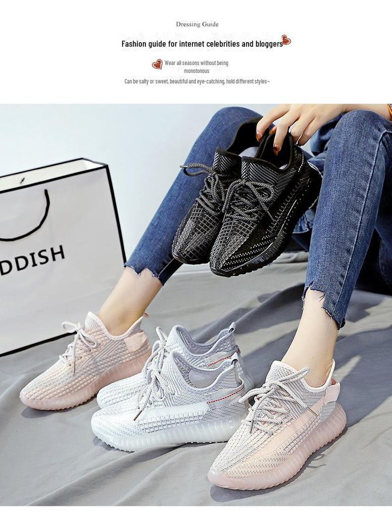 Women's Casual Breathable Shoes - Lightweight, Versatile, Soft Sole for Running & Walking In Spring and Autumn