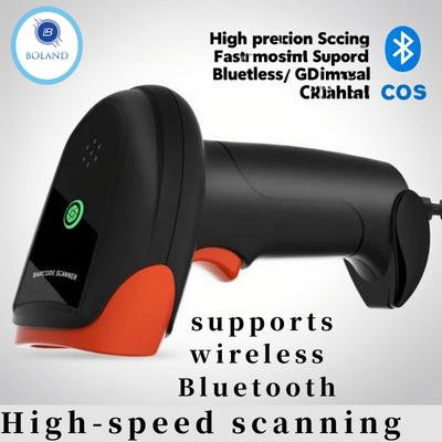 1D 2D Сканер штрих-кода Беспроводной Bluetooth Портативный Ручной Пистолет Считыватель кодов QR/PDF417 для Доставки посылок Документ Логистика Данные