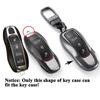Чехол для автомобильных ключей из алюминиевого сплава для Porsche Panamera Cayenne Macan 911 Carrera 718 Boxster, модные аксессуары для автосмарт-ключей