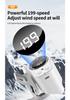 Portable USB Waist Fan with Digital Display - Large Capacity, Versatile, Mini Outdoor Neck-Hanging Design