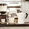 White Color Stovetop Moka Pot Aluminum Alloy Italian Coffee Maker Moka Coffee Maker  Home Use