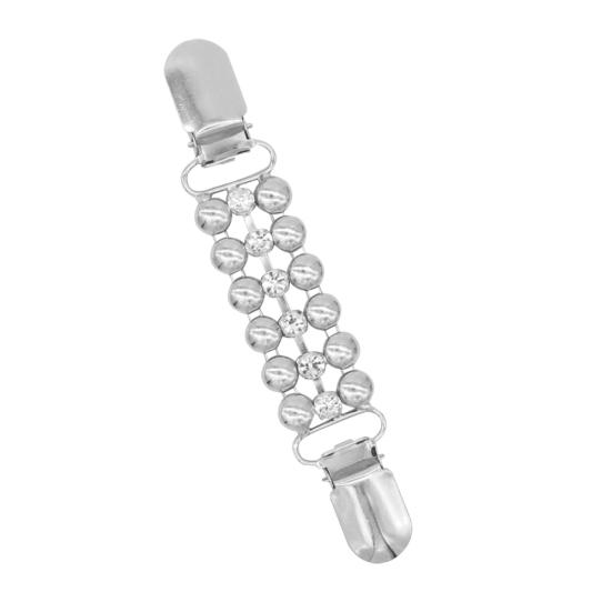 Женская рубашка со стразами и цепочкой без пуговиц, свитер, кардиган, зажим, декор