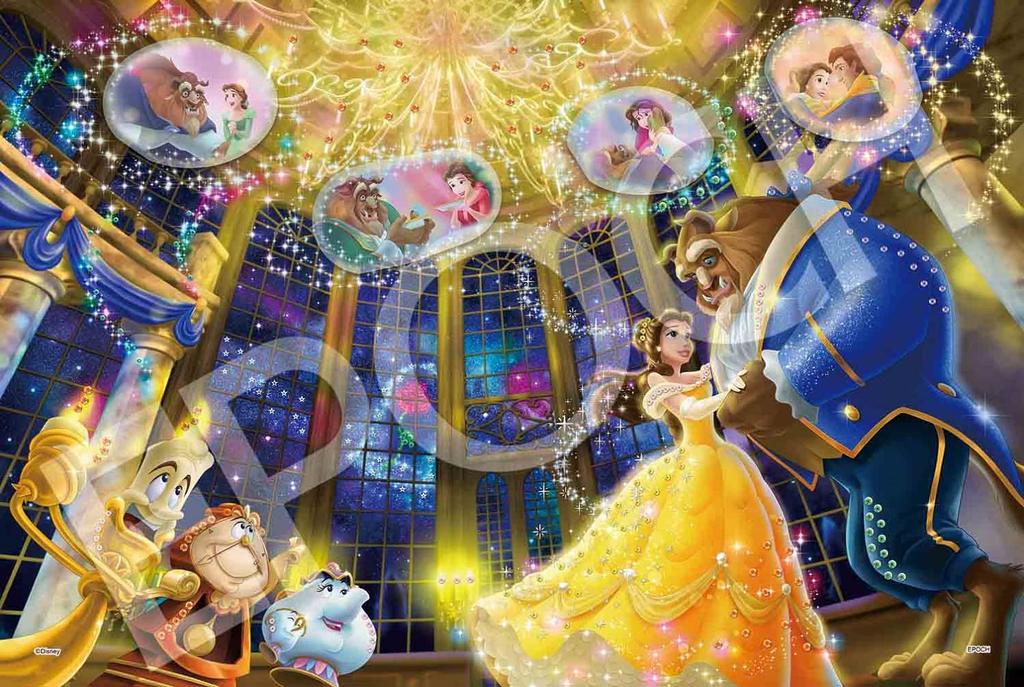Epoch Пазл Disney Эмоциональная история Красавица и Чудовище x 75 включает и декоративный Co., Ltd. Пазл из 1000 деталей, Серия, (50 см), 97-007, клей,