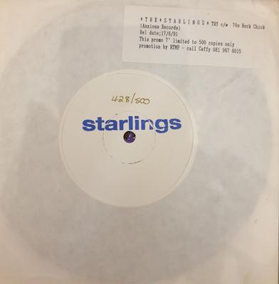 7-дюймовая пластинка STARLINGS - Попробуй 91453327CDPROMO Anxious Records 1991 UK Рок Б/У
