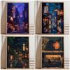 Neon Tokyo Street Poster Print, Cyberpunk Night City Wall Art, Japanese Urban Lights Decor, Futuristic Anime Style Home Decor