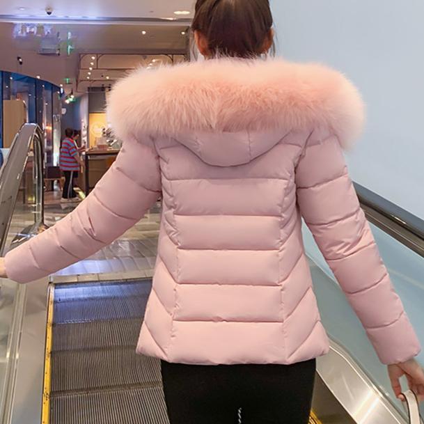 Winter Jacket New Women Parka Fur Collar Removable Casual Female Cotton Down Jacket High Quality Short Ladies Puffer Coat