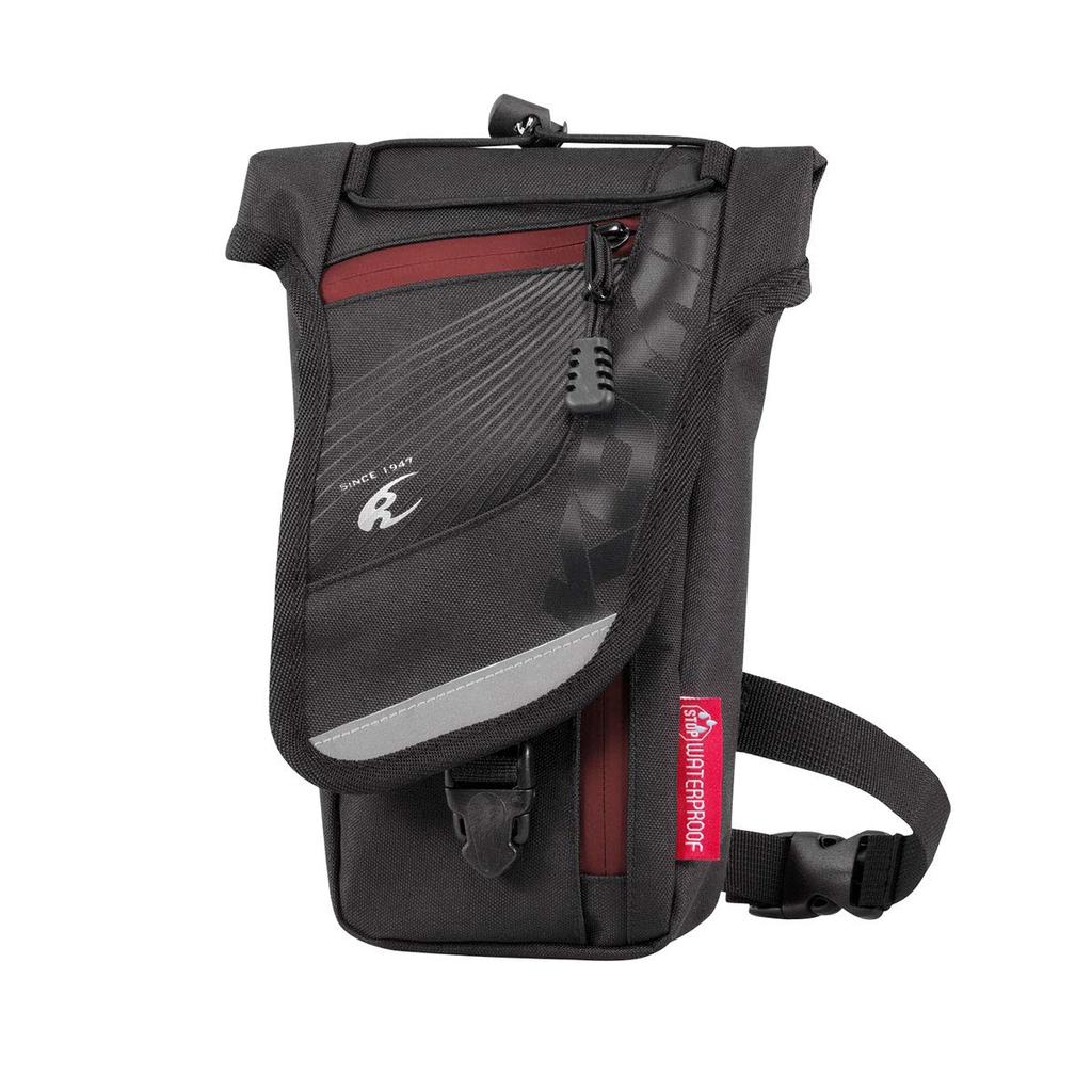 KOMINE Motorcycle Waterproof Belt Pouch Free 13004 Waterproof Black/Red SA-245
