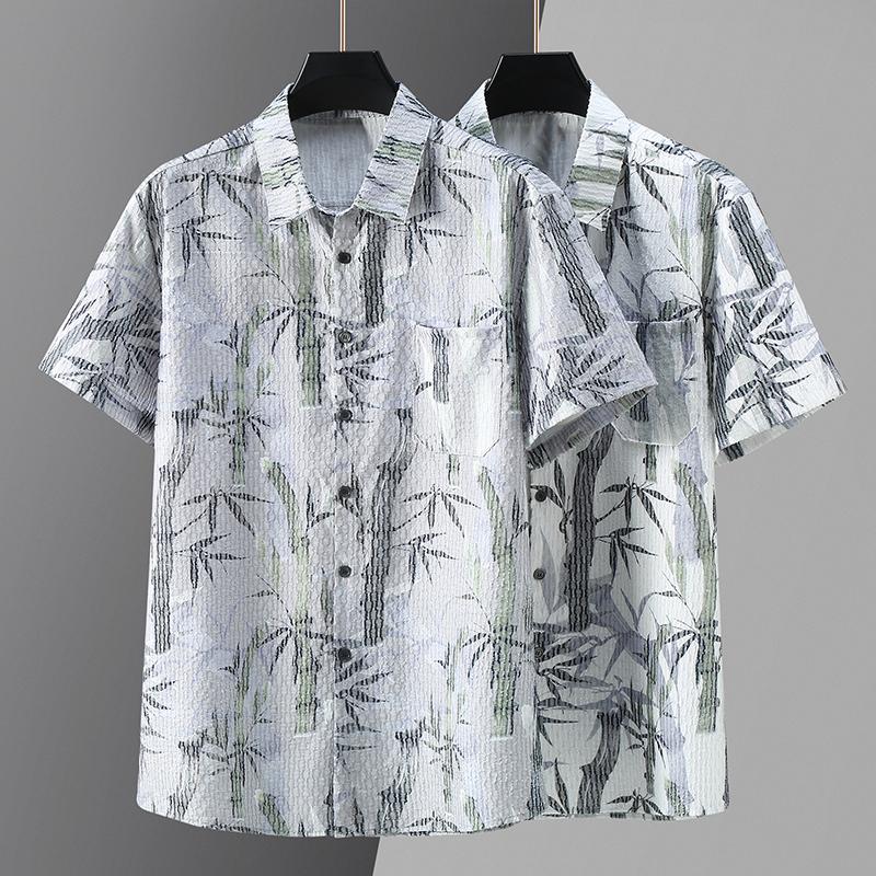 Мужские рубашки с коротким рукавом размера плюс 4XL-11XL, летняя модная повседневная мужская рубашка большого размера
