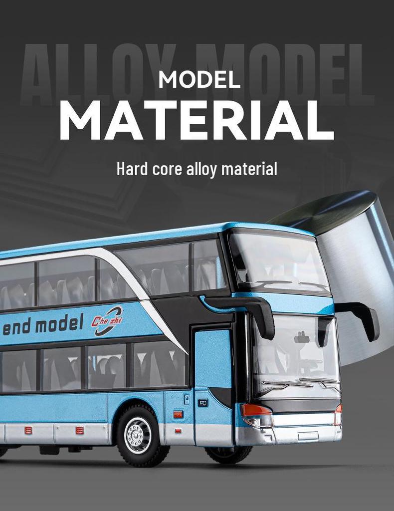 Czh233 Double-Decker City Tour Bus Model with Sound and Light.