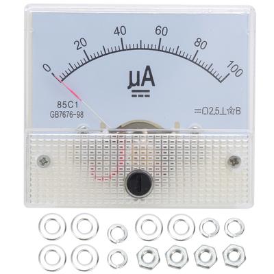 85C1 DC 0 100UA Амперметр стрелочный Аналоговый панельный прибор для измерения тока