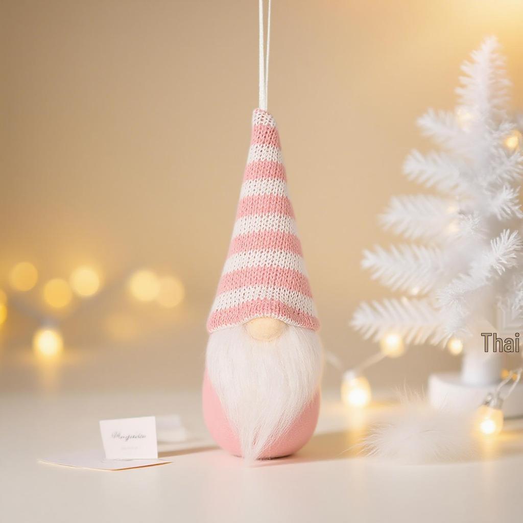 Mingguan Colorful Knitted Gnome Ornaments - Faceless Old Man Christmas Decorations