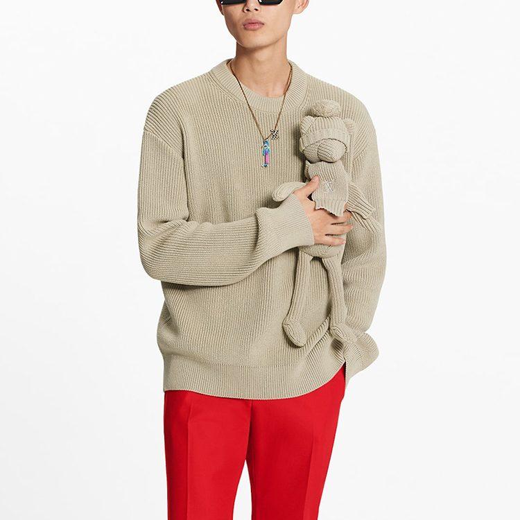 Louis Vuitton Вязаная одежда Мужская Бежевая 1A8P3Y