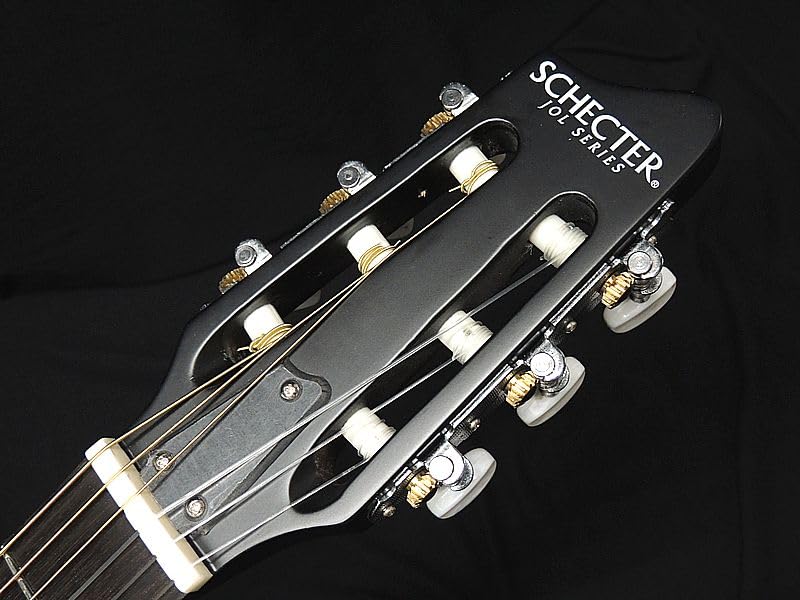 Schecter SNTL Нейлоновые струны Oriental Line Schecter Электрогитара с тонким корпусом F-образное отверстие Электроакустическая форма Telecaster Сатин Натуральный Пассивный Минор