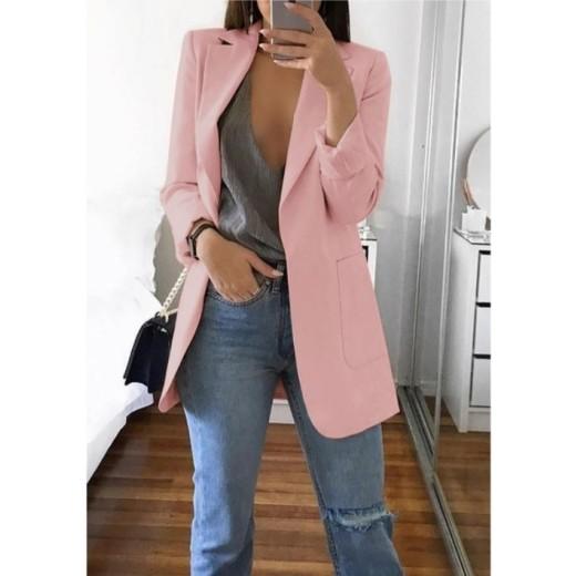 Women's Casual Oversized Long Blazer Cardigan Jacket Coat Autumn Fashion Long Sleeve Cardigan Solid Color Office Ladies Solid Color Blazer Plus Size