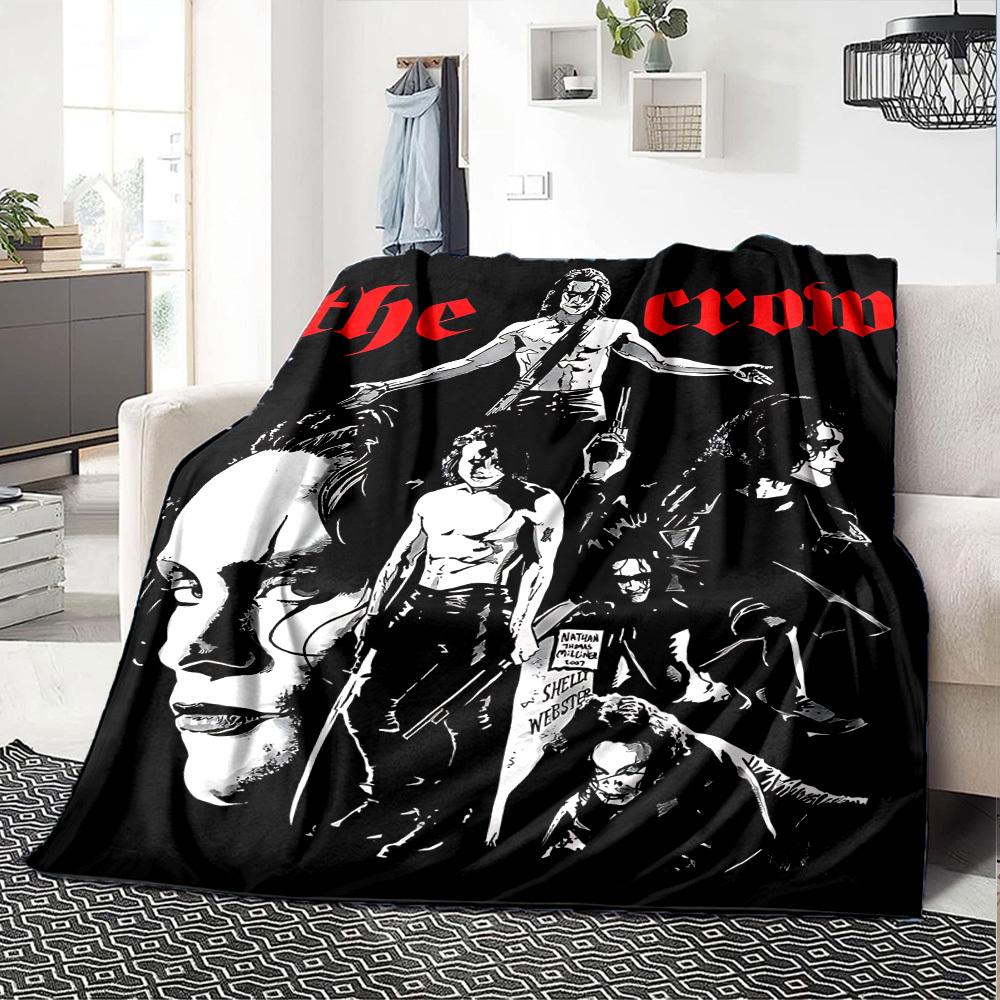 1pc crow the Throw Blanket - Soft Flannel, Cozy All-Season Polyester Perfect for Home, Office, Bedroom 1125