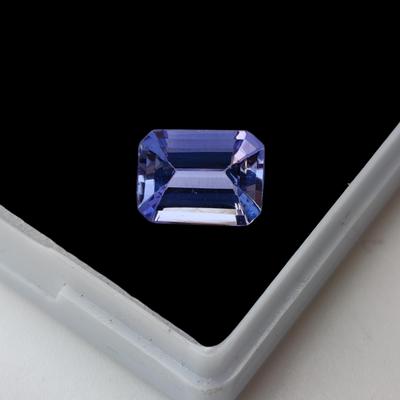 Натуральный танзанит восьмиугольной формы, 1 шт., чистый на вид, категория АА+, огранка «изумруд», лечебные камни, россыпью.