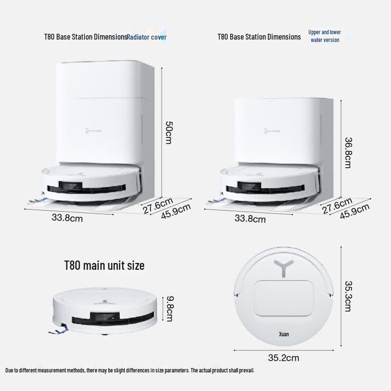 Ecovacs T80 Robot Vacuum and Mop CN plug (adapter included)