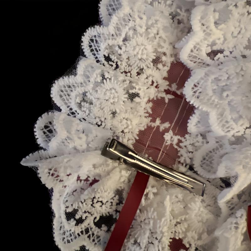 Женская повязка для волос Лолита Повязка на голову Сладкий бант Кружево Аксессуар Лолита Японская Лолита Горничная Универсальный Каваи Головной убор