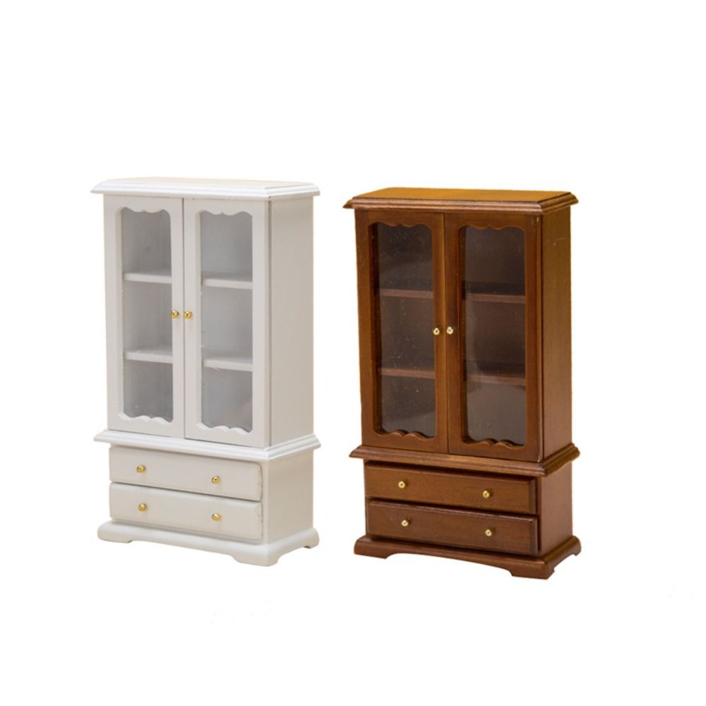 Wooden Miniature Furniture Model 1:12 Doll House Accessories Tiny Pretend Play Toy Toddlers