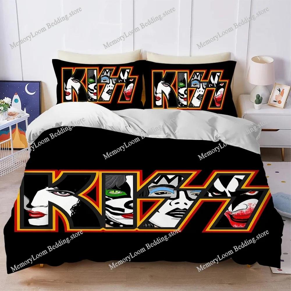 Rock Band K-Kiss Music Duvet Cover Set Home Style Bedding Soft Laundry Cotton Bed Four Seasons Student Dormitory Home Textile963