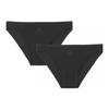 Solid Color Thin Low Waist Triangle Underwear 2 Pack Women Underwear 4A1P73-000