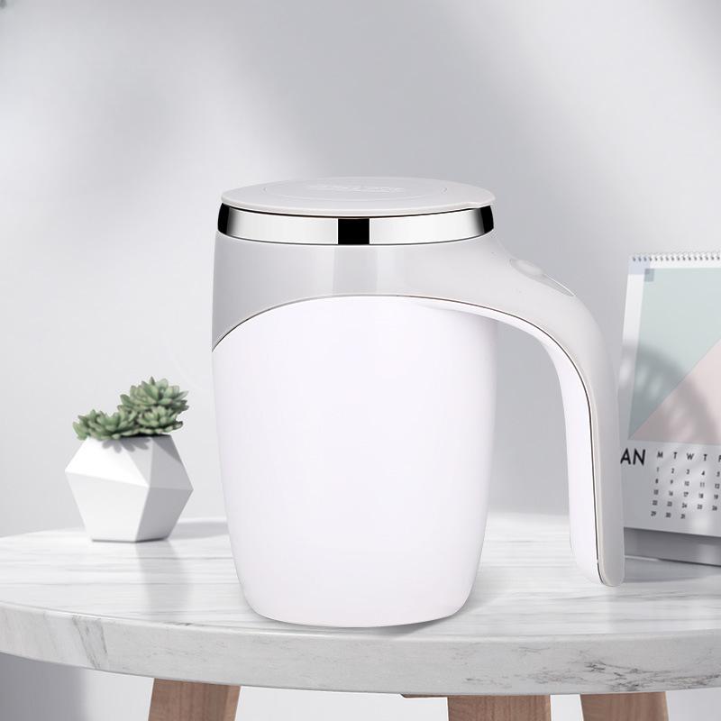 Self Stirring Coffee Mug, Electric Self Mixing Mug Automatic Magnetic Coffee Cup, Rechargeable 380ML Stainless Steel Mug for Coffee Milk Cocoa Tea