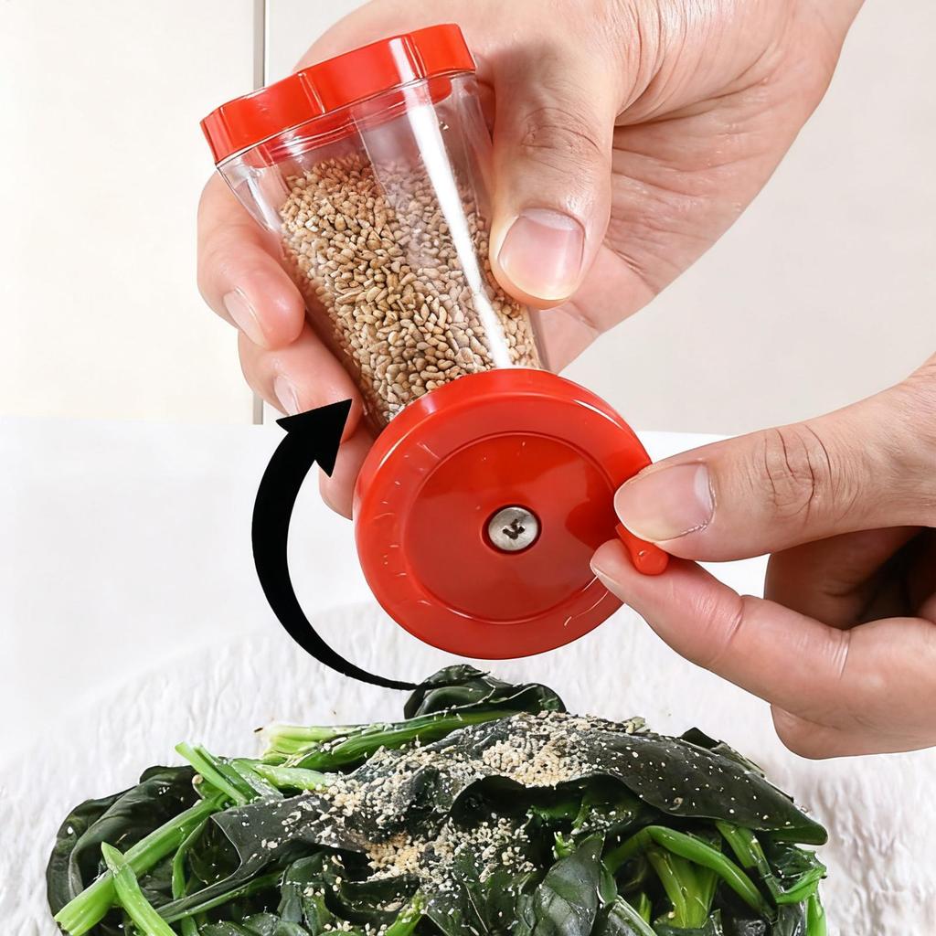 Sesame Grinder Hand Seasoning Crusher Tool Manual Salt Or Pepper Grinder for Apartment Restaurant Home Kitchen Salt Pepper
