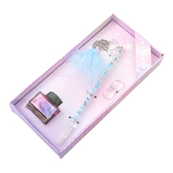 1 комплект перьевой подвески с кристаллами, дизайн, экономия чернил, легко чистить, художественная ручка с кристаллами для подписи, для зарисовок